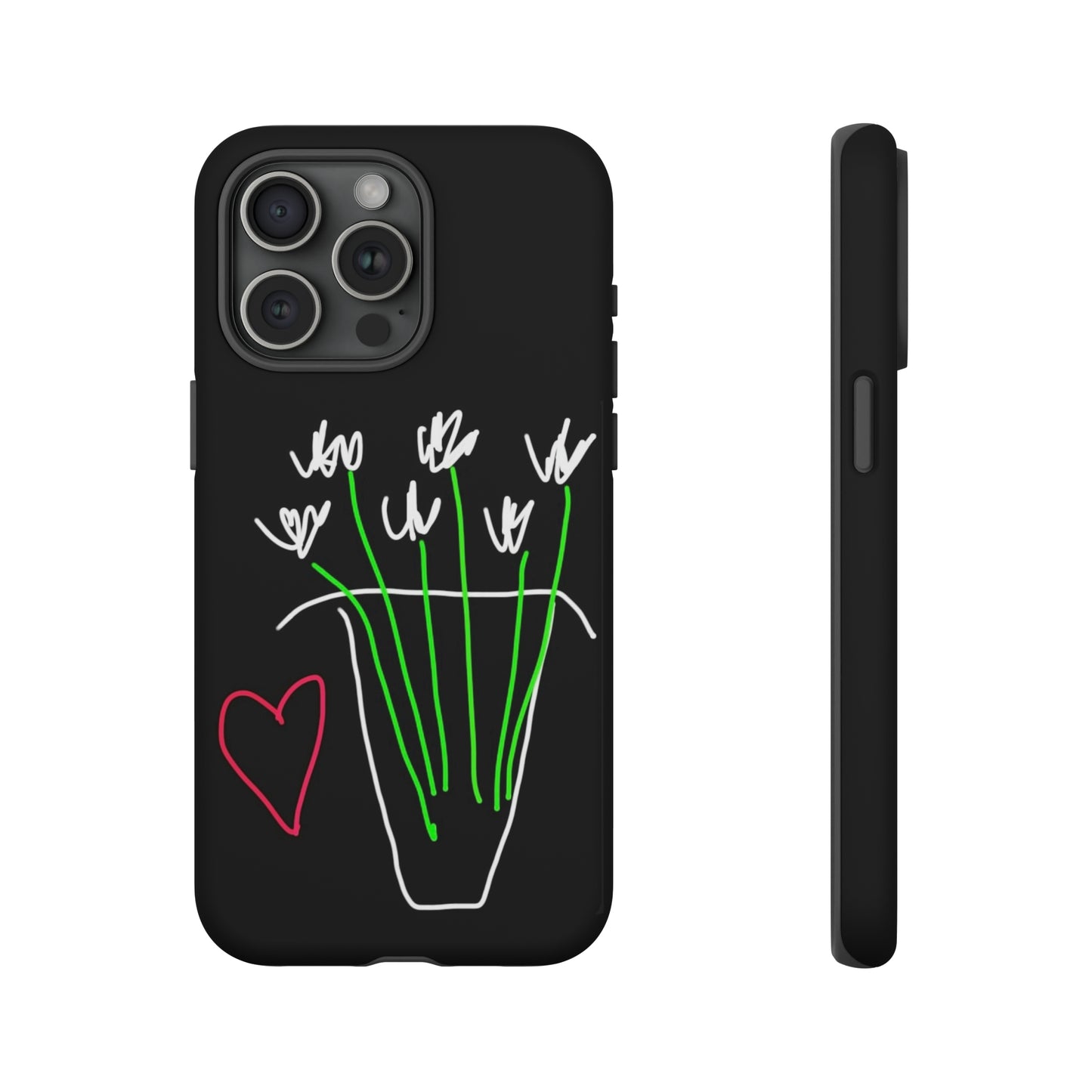 Vase, White Flowers- Tough Cases- 46 Phone Styles