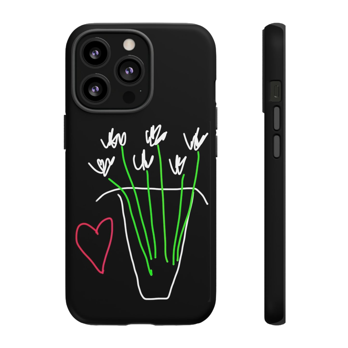 Vase, White Flowers- Tough Cases- 46 Phone Styles