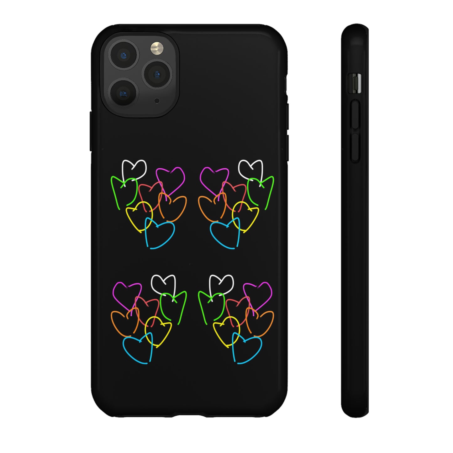 Colorful Hearts- Tough Cases- 46 Phone Styles