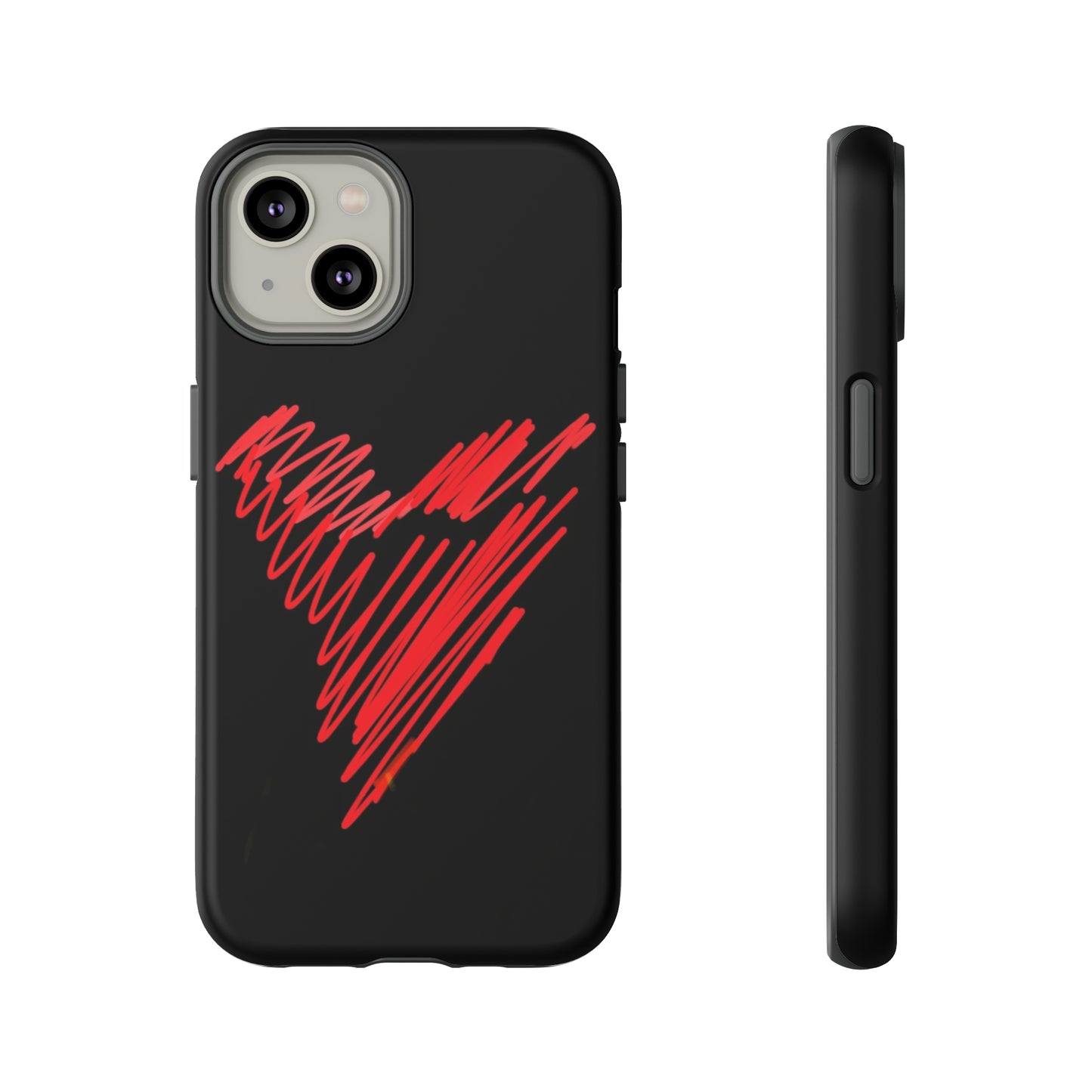 Scribble Heart- Tough Cases- 46 Phone Styles