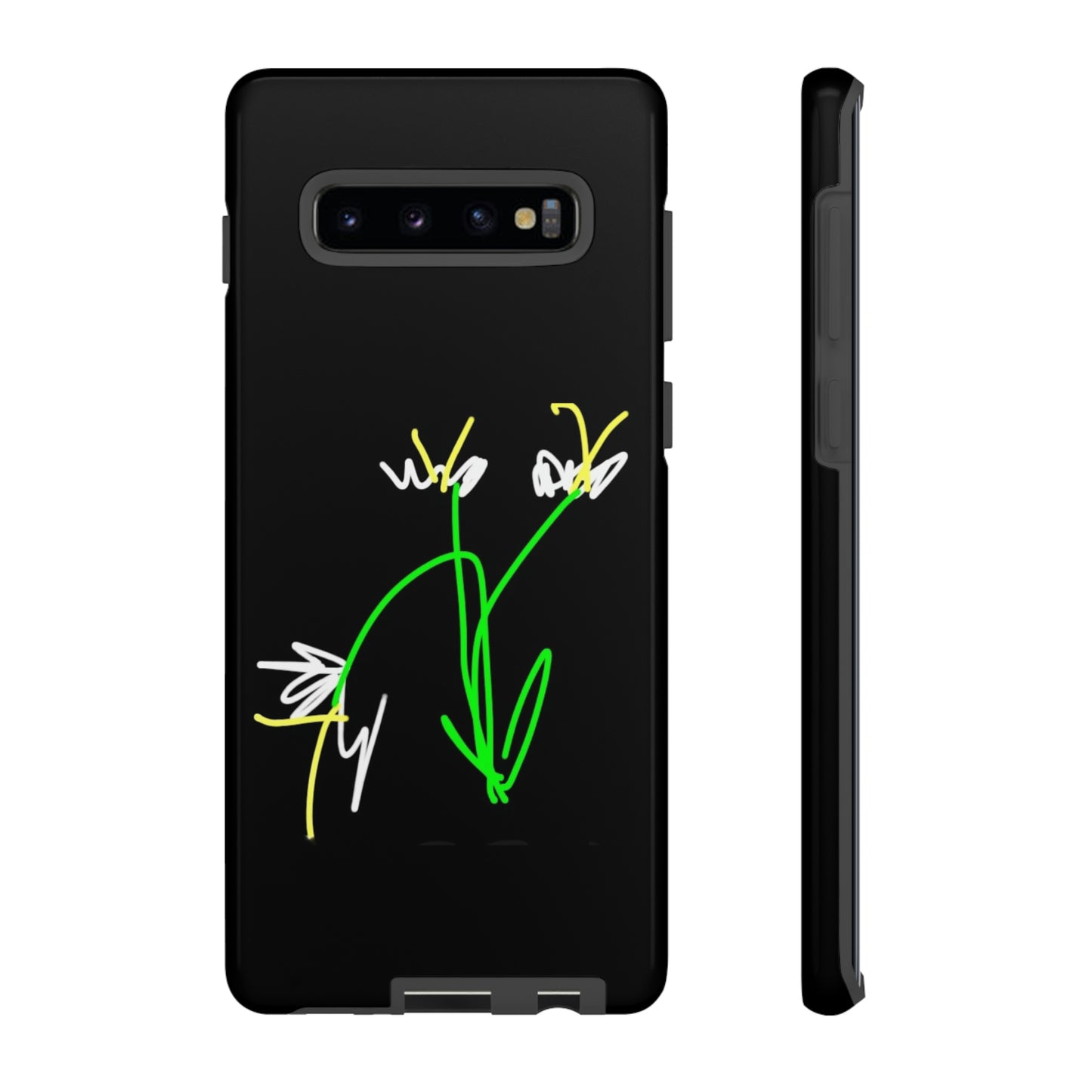 3 White Flowers- Tough Cases- 46 Phone Styles