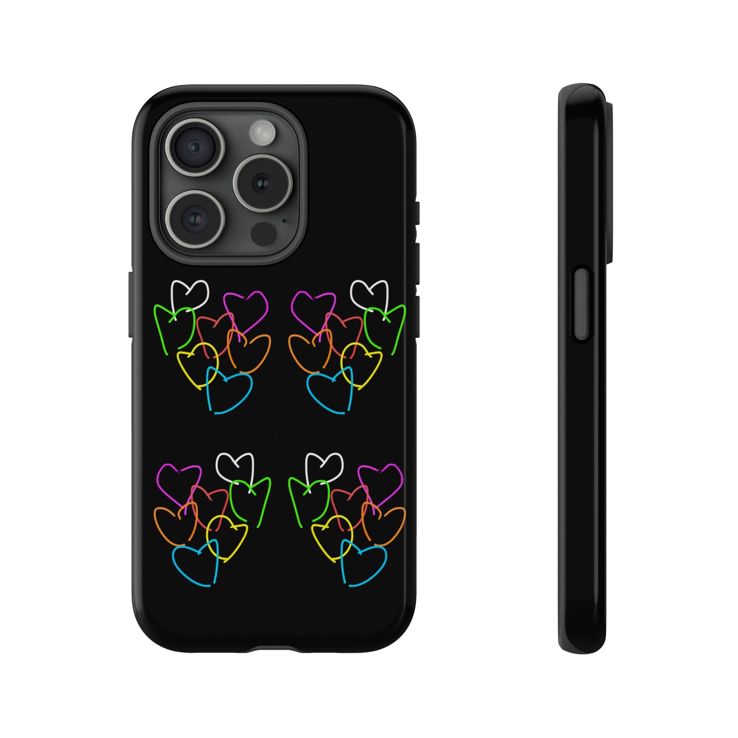 Colorful Hearts- Tough Cases- 46 Phone Styles