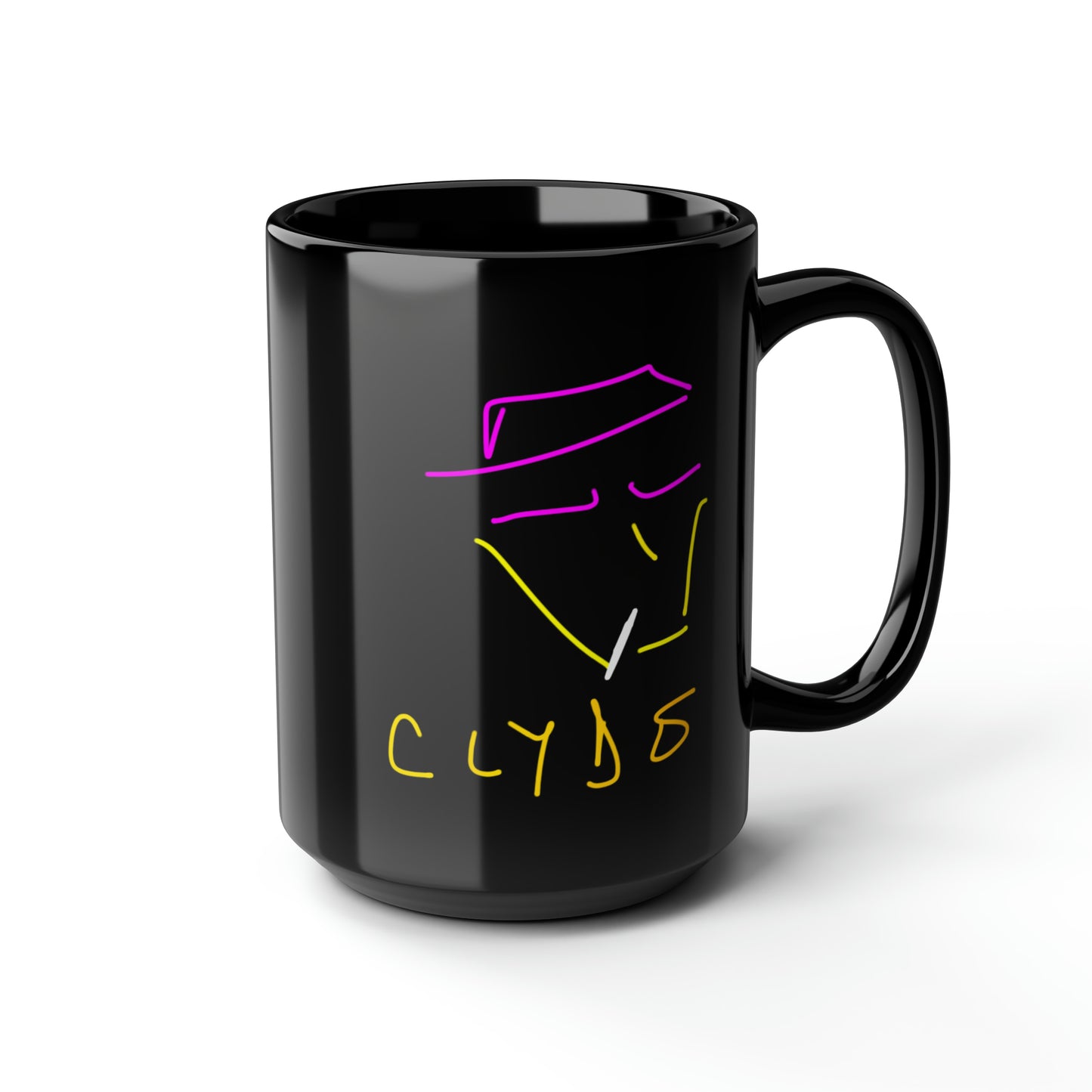 Bonnie And Clyde- Black Mug, 15oz- Large