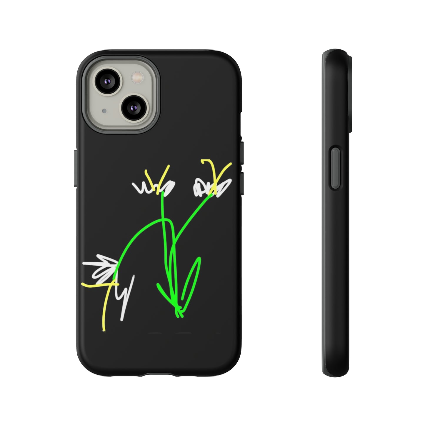 3 White Flowers- Tough Cases- 46 Phone Styles