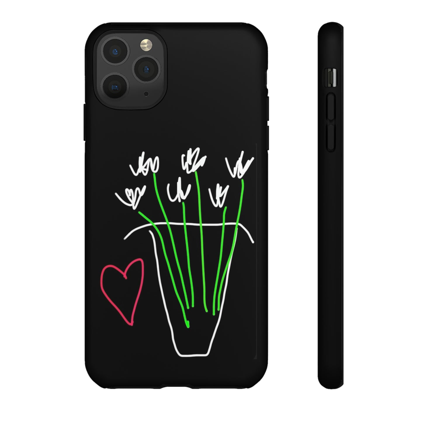 Vase, White Flowers- Tough Cases- 46 Phone Styles