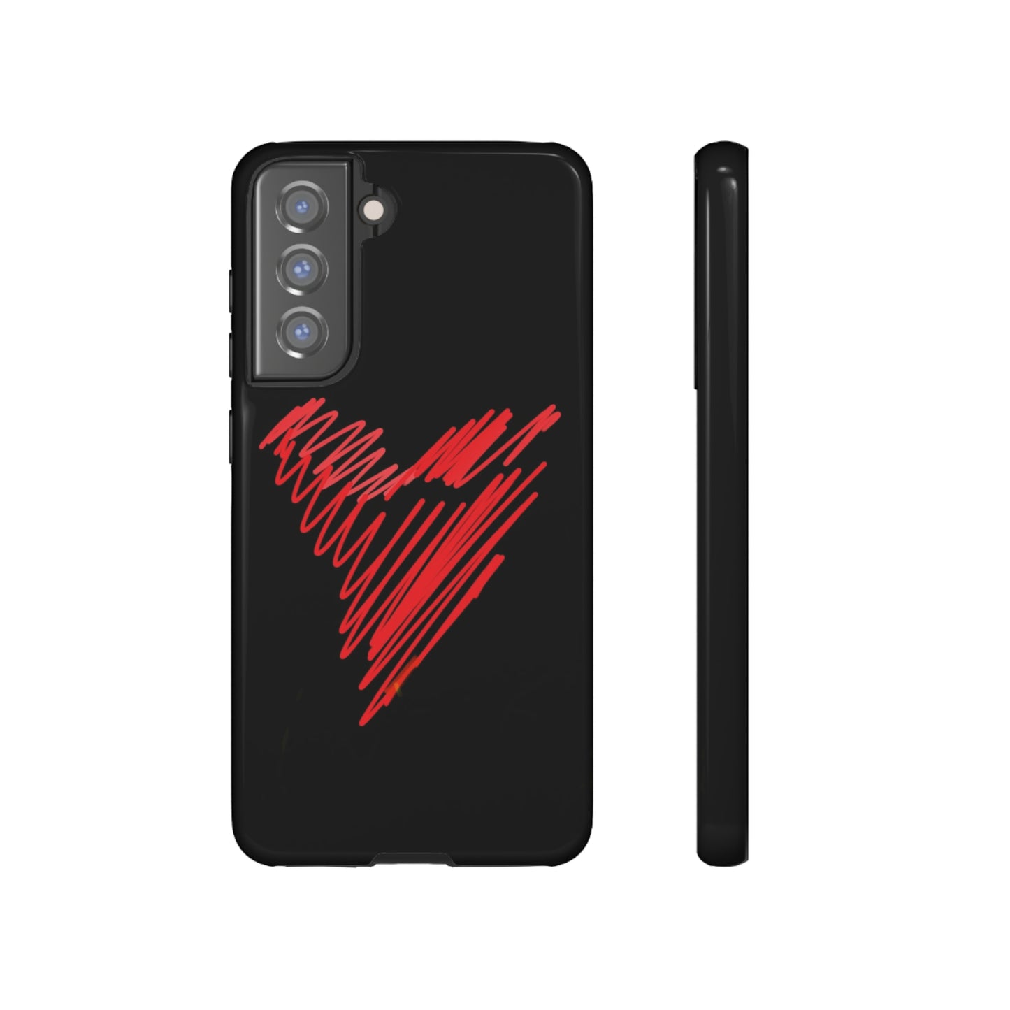 Scribble Heart- Tough Cases- 46 Phone Styles