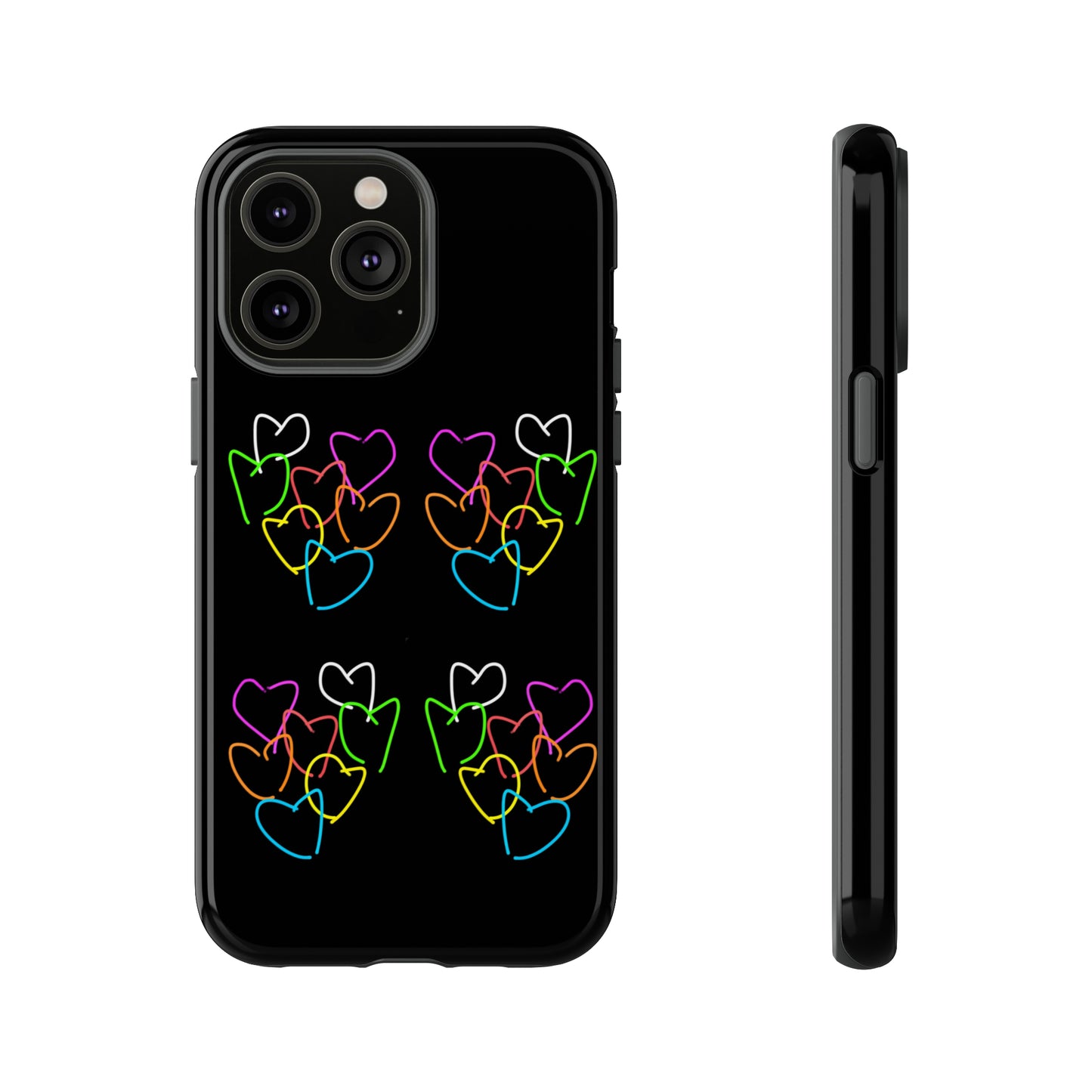 Colorful Hearts- Tough Cases- 46 Phone Styles