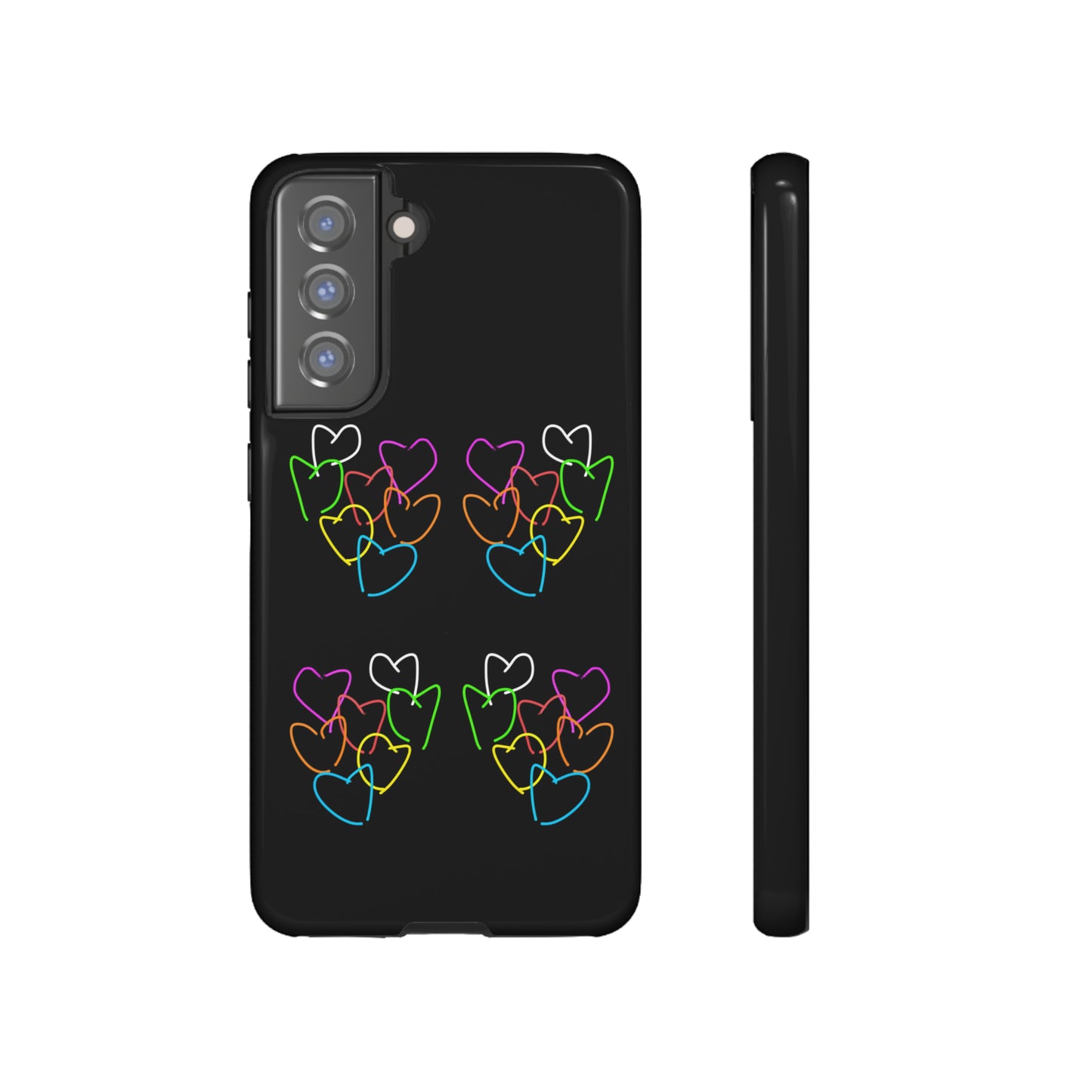 Colorful Hearts- Tough Cases- 46 Phone Styles