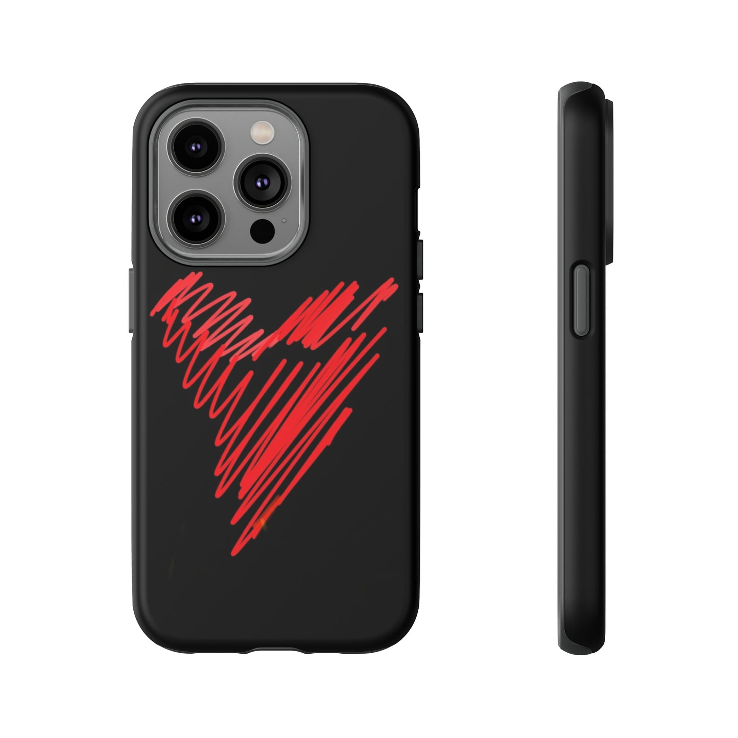 Scribble Heart- Tough Cases- 46 Phone Styles