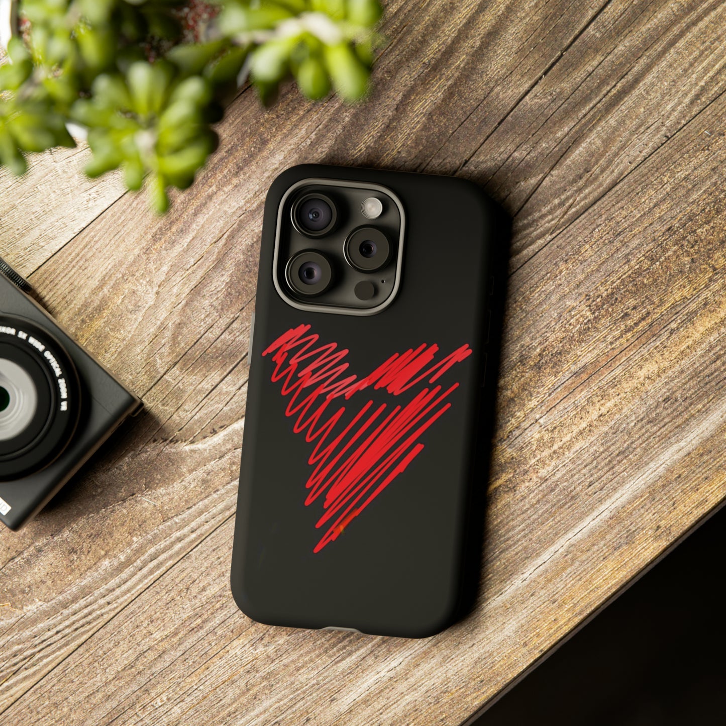 Scribble Heart- Tough Cases- 46 Phone Styles