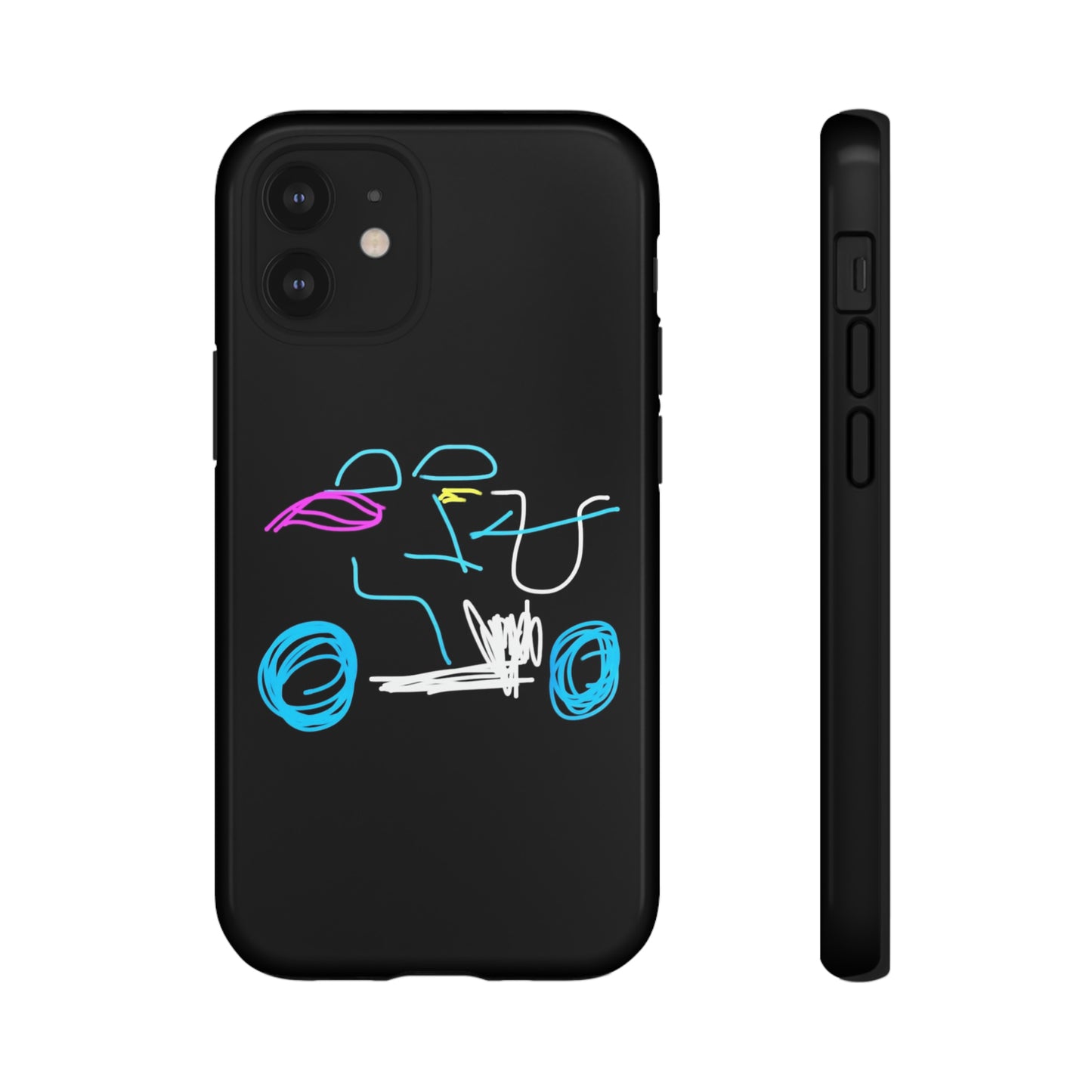 Brunette Biker Babe- Tough Cases- 46 Phone Styles