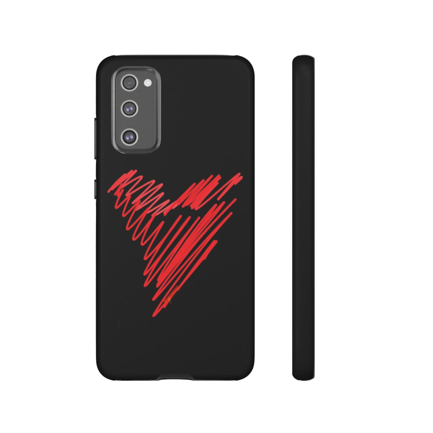 Scribble Heart- Tough Cases- 46 Phone Styles