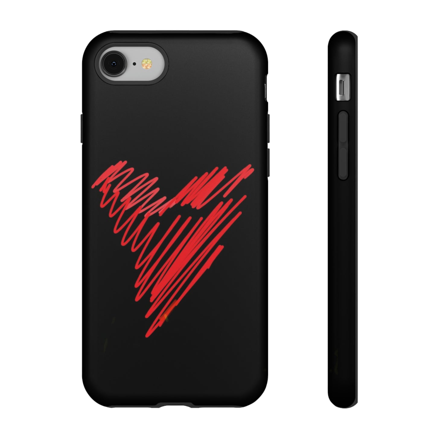 Scribble Heart- Tough Cases- 46 Phone Styles