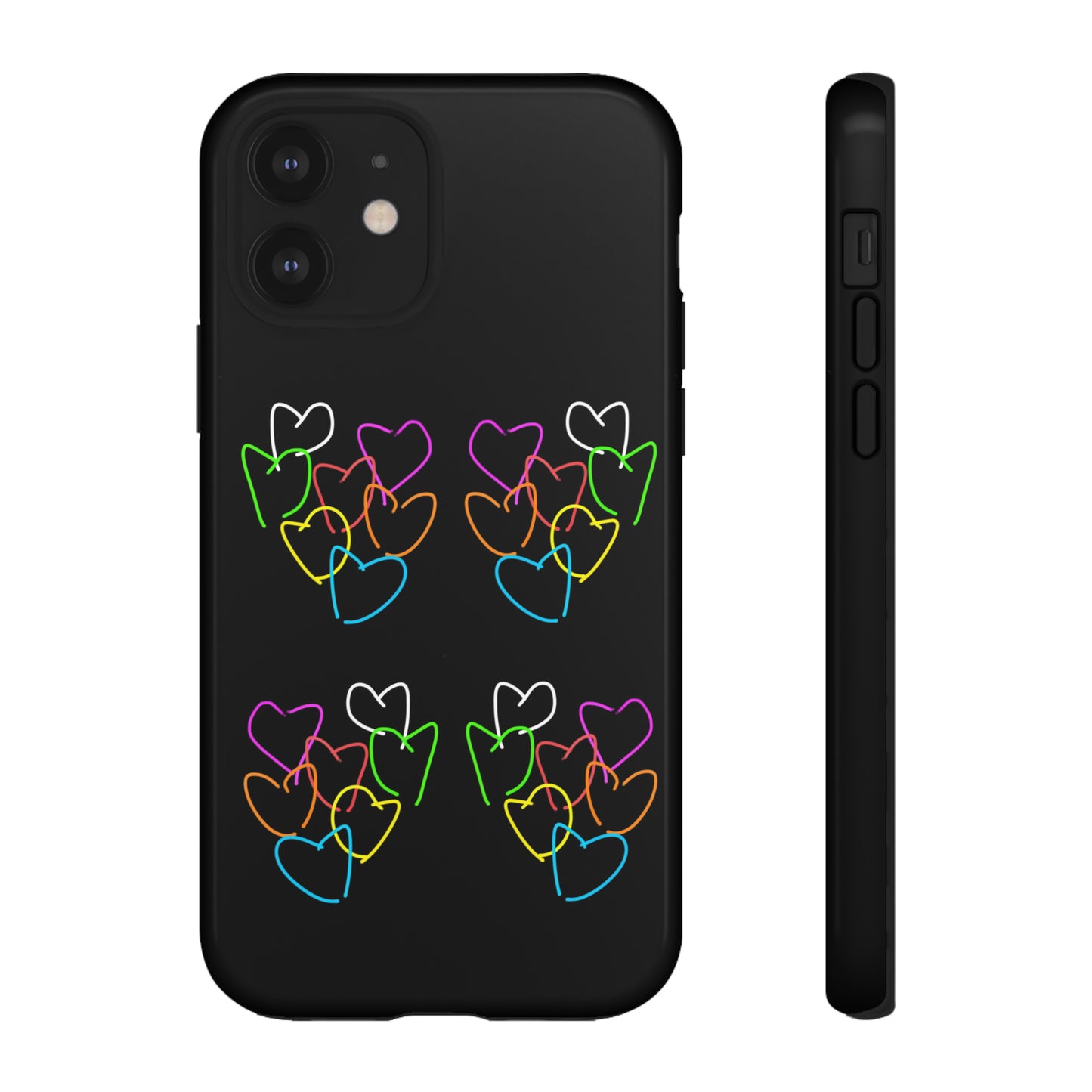 Colorful Hearts- Tough Cases- 46 Phone Styles