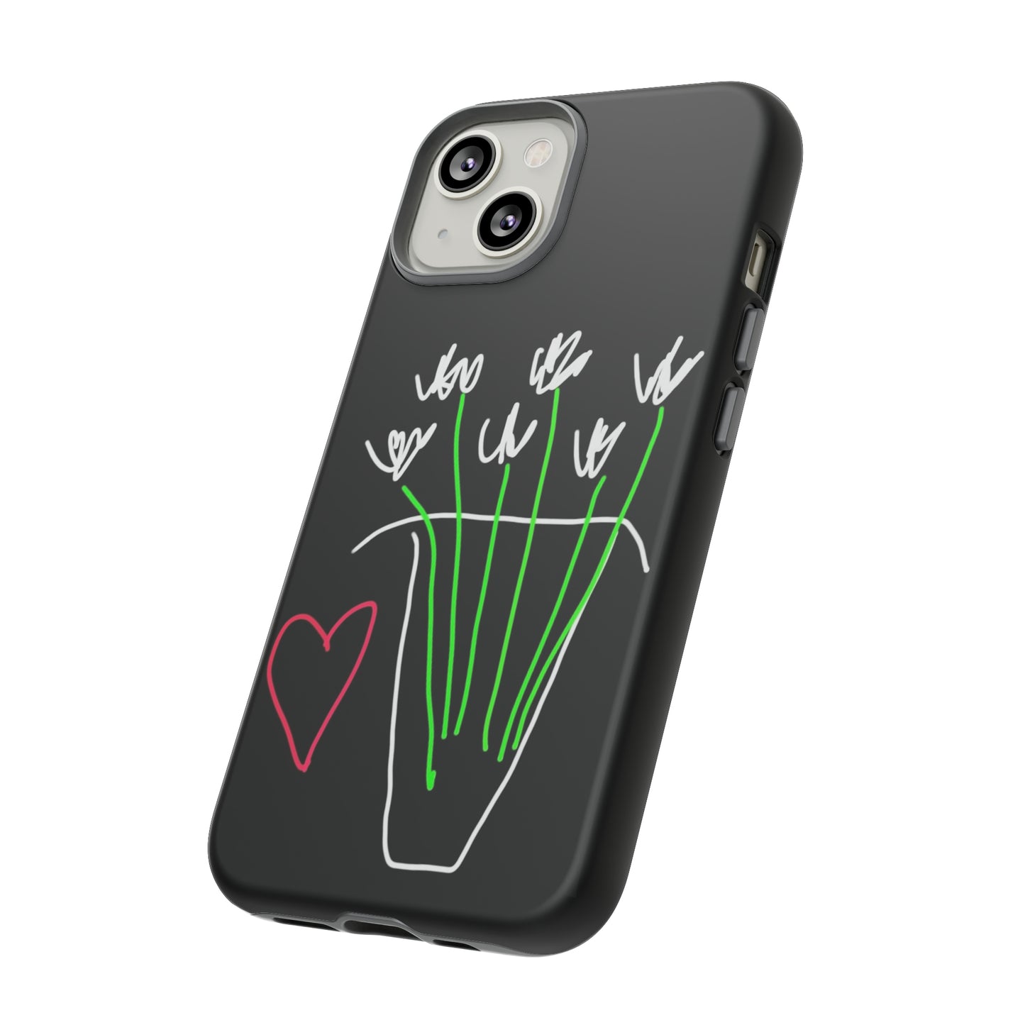 Vase, White Flowers- Tough Cases- 46 Phone Styles