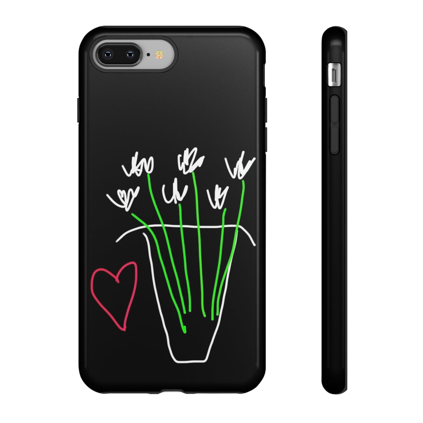 Vase, White Flowers- Tough Cases- 46 Phone Styles