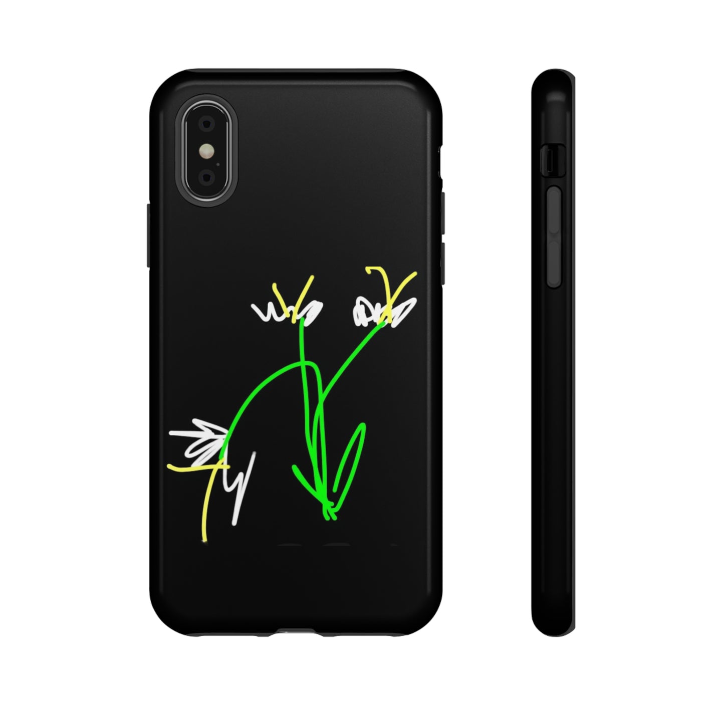 3 White Flowers- Tough Cases- 46 Phone Styles