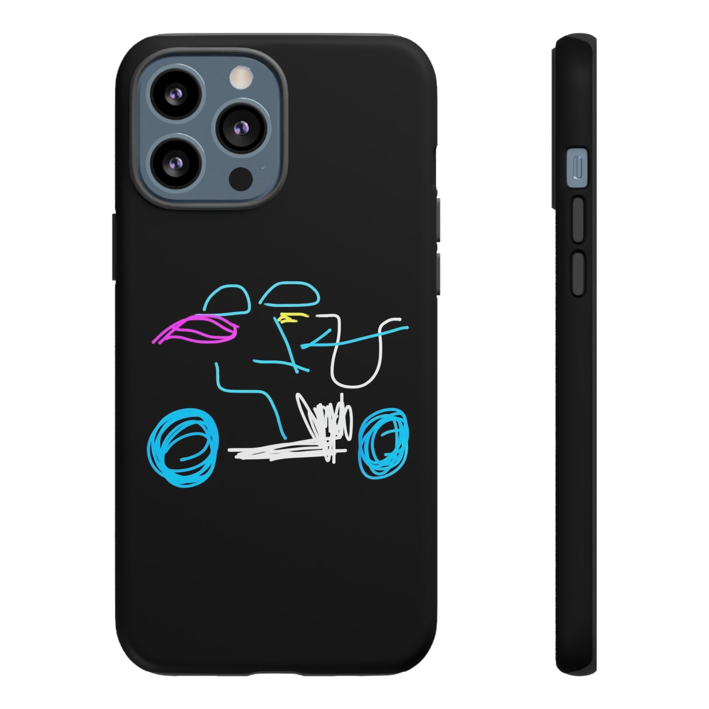 Brunette Biker Babe- Tough Cases- 46 Phone Styles