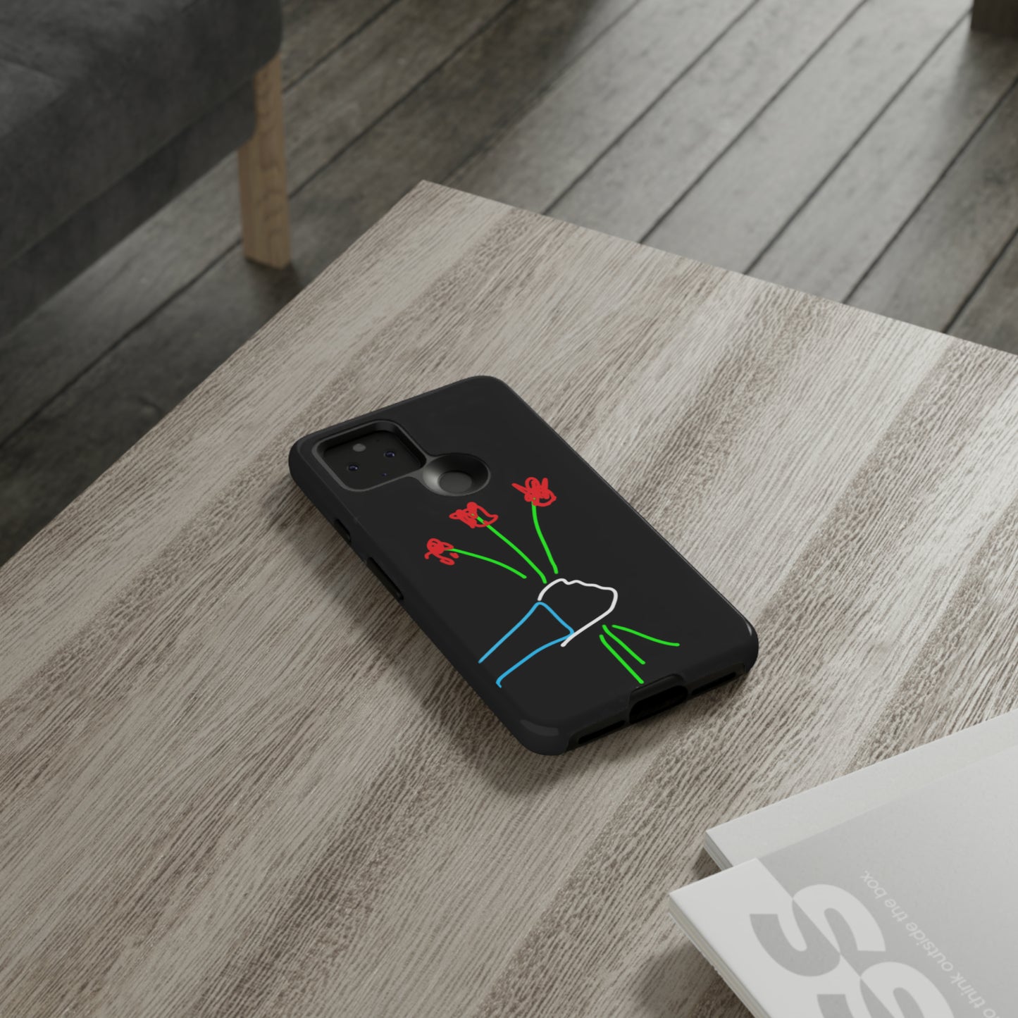 3 Red Flowers- Tough Cases- 46 Phone Styles