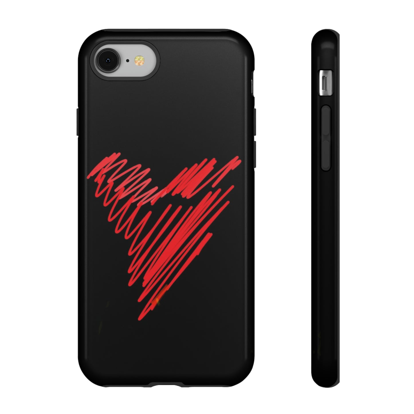 Scribble Heart- Tough Cases- 46 Phone Styles