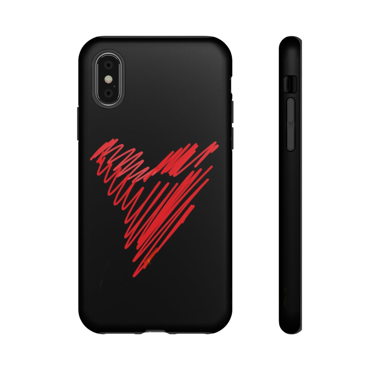 Scribble Heart- Tough Cases- 46 Phone Styles