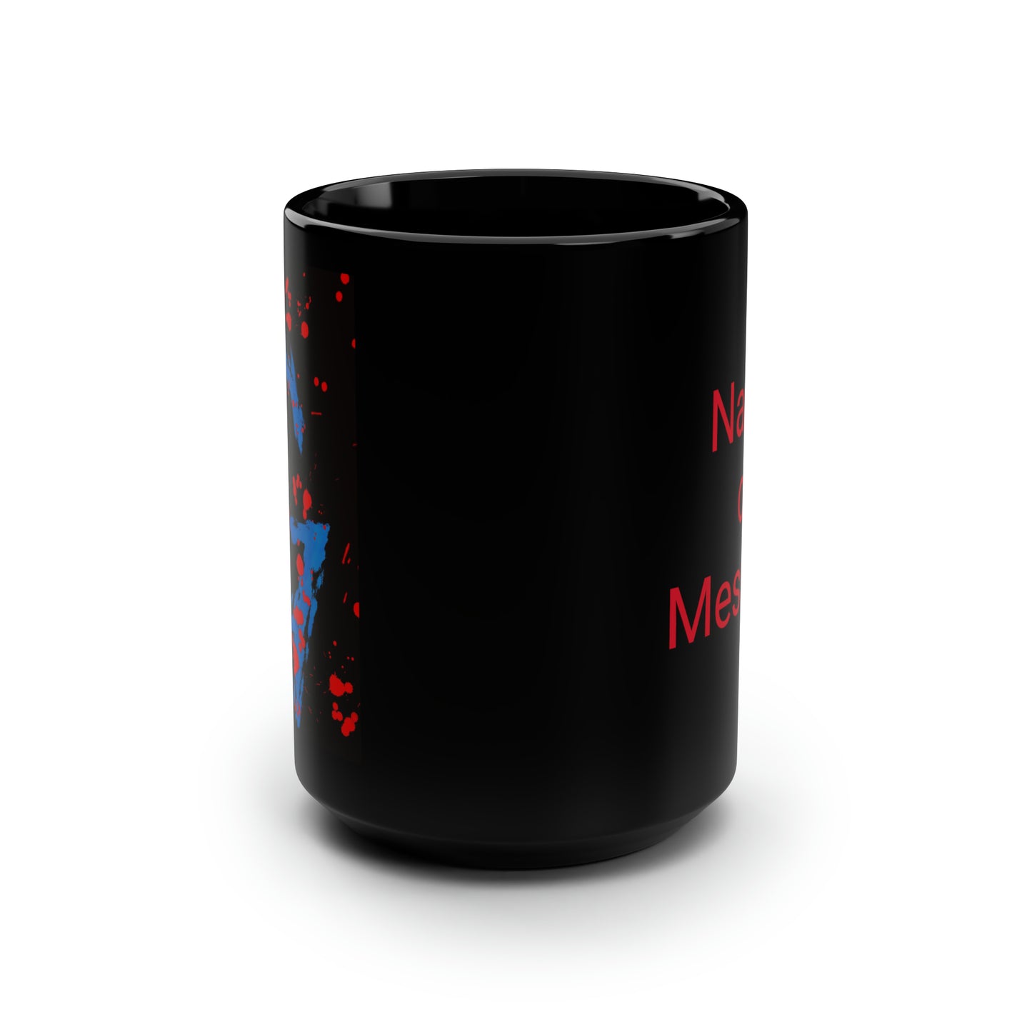 Your Monogram, CUSTOMIZE- Black Mug, 15oz- G