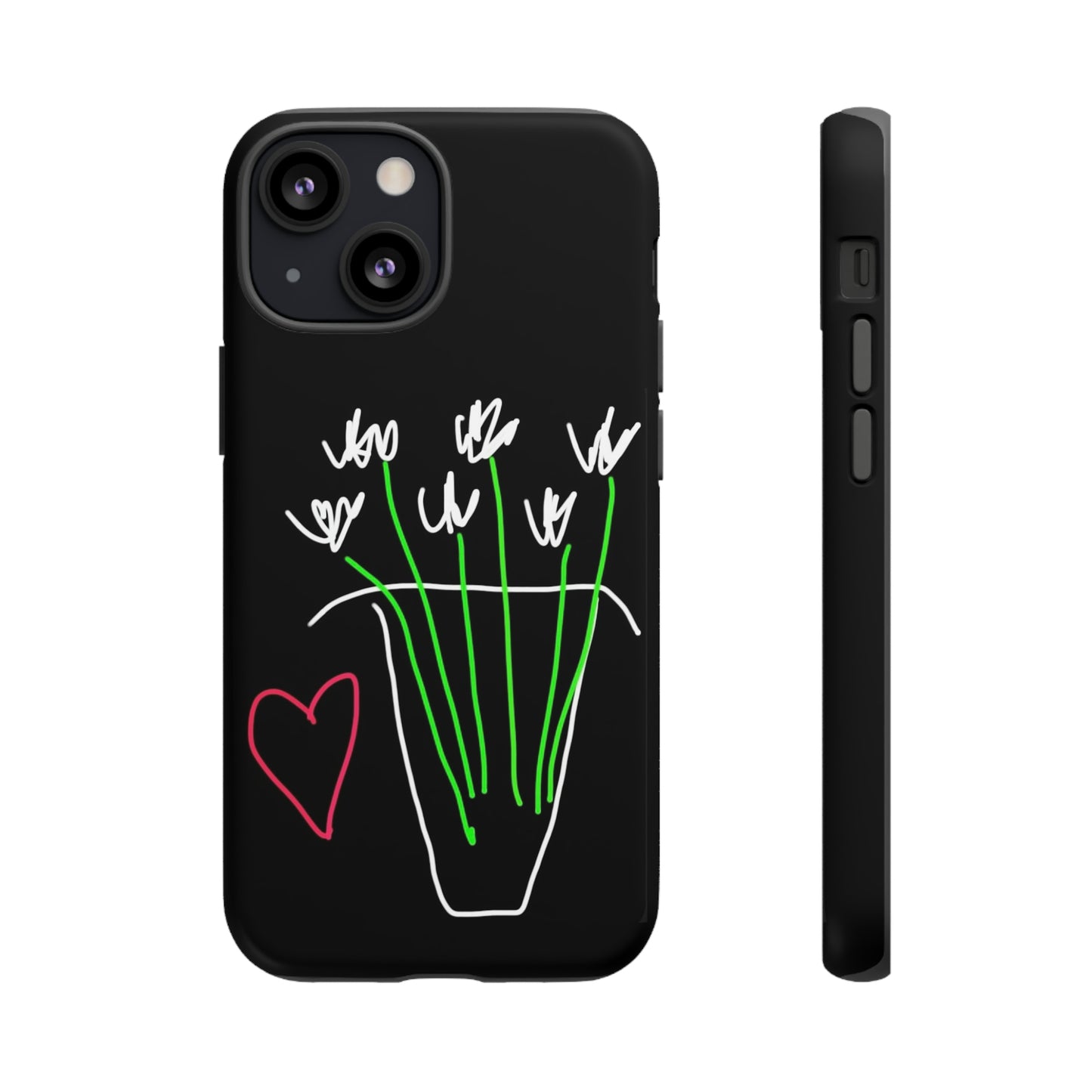 Vase, White Flowers- Tough Cases- 46 Phone Styles