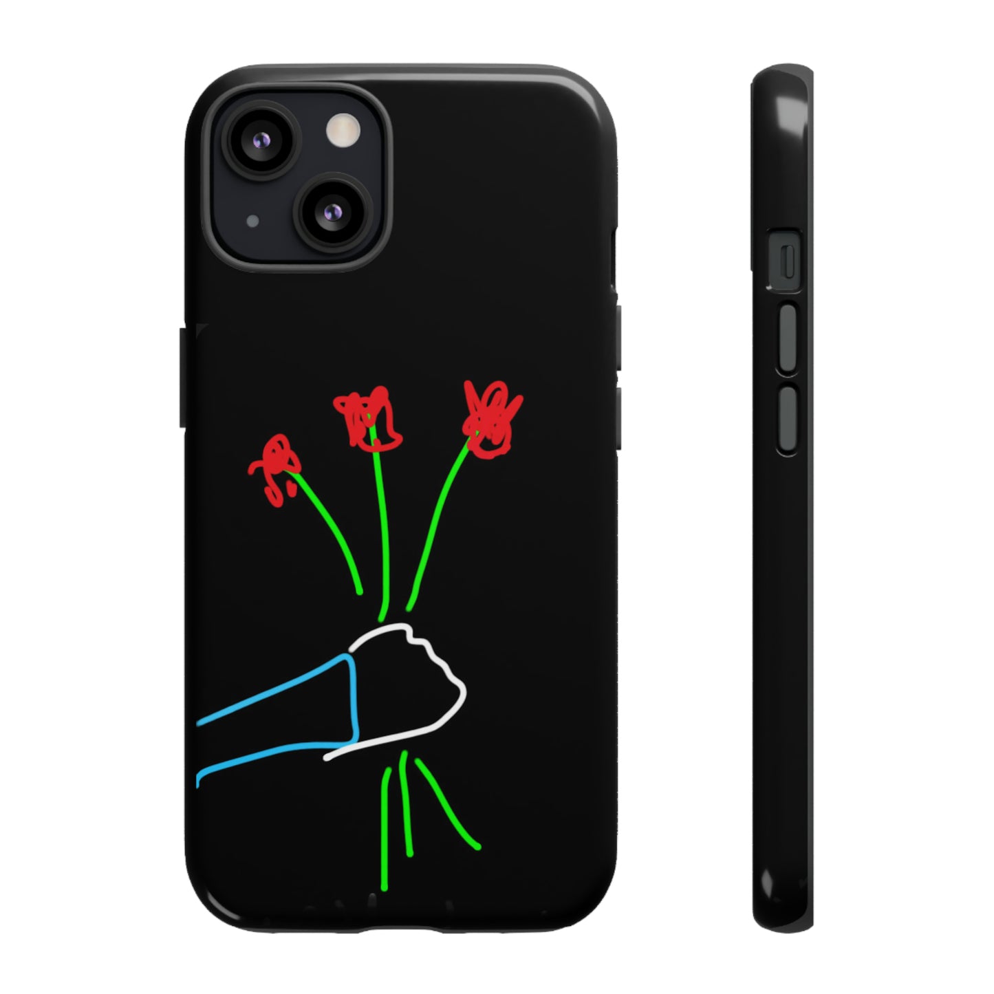 3 Red Flowers- Tough Cases- 46 Phone Styles