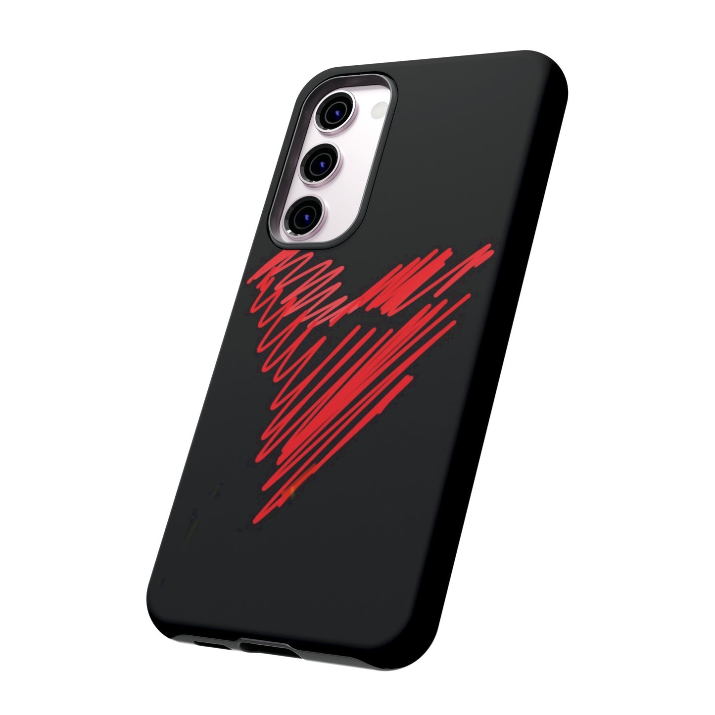 Scribble Heart- Tough Cases- 46 Phone Styles