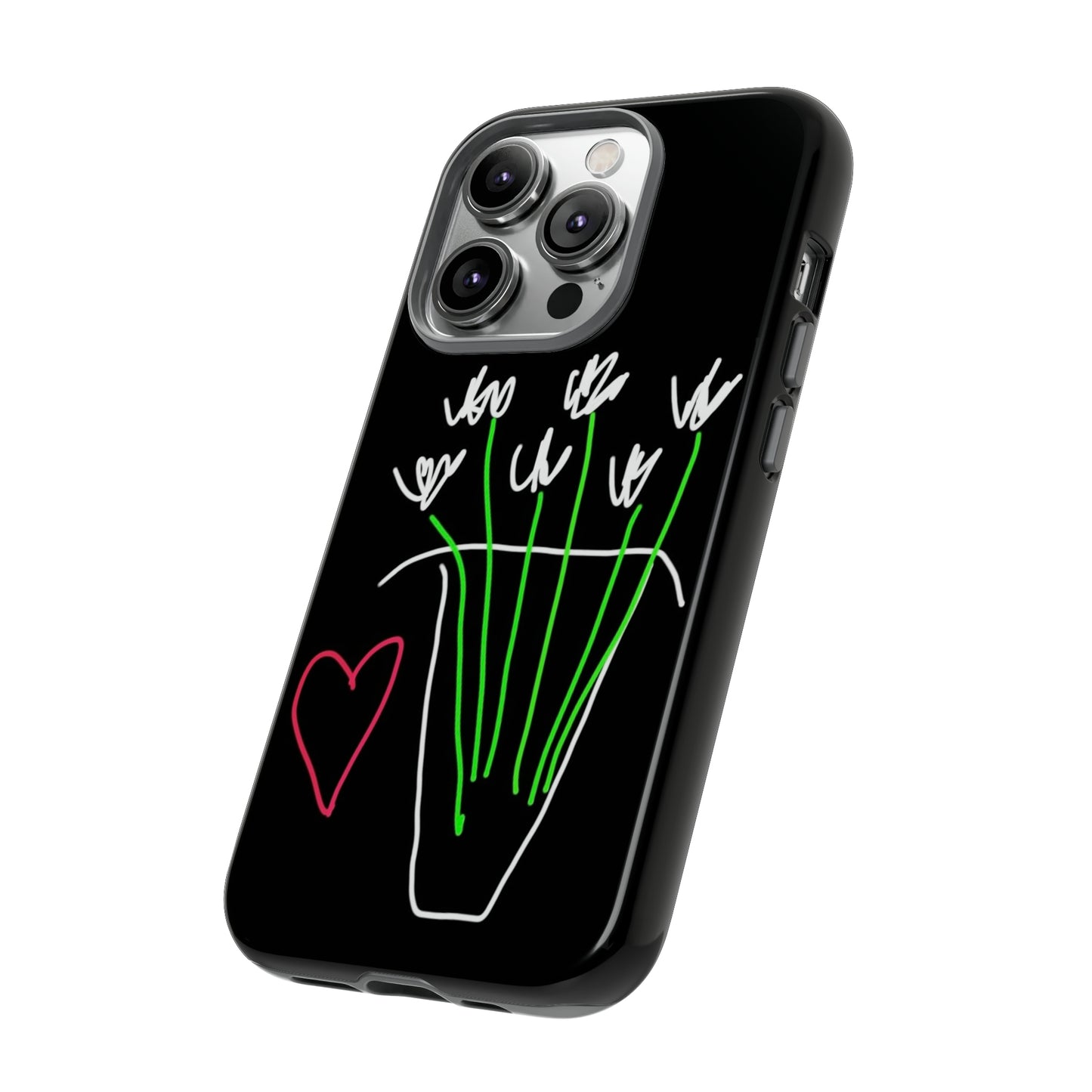 Vase, White Flowers- Tough Cases- 46 Phone Styles