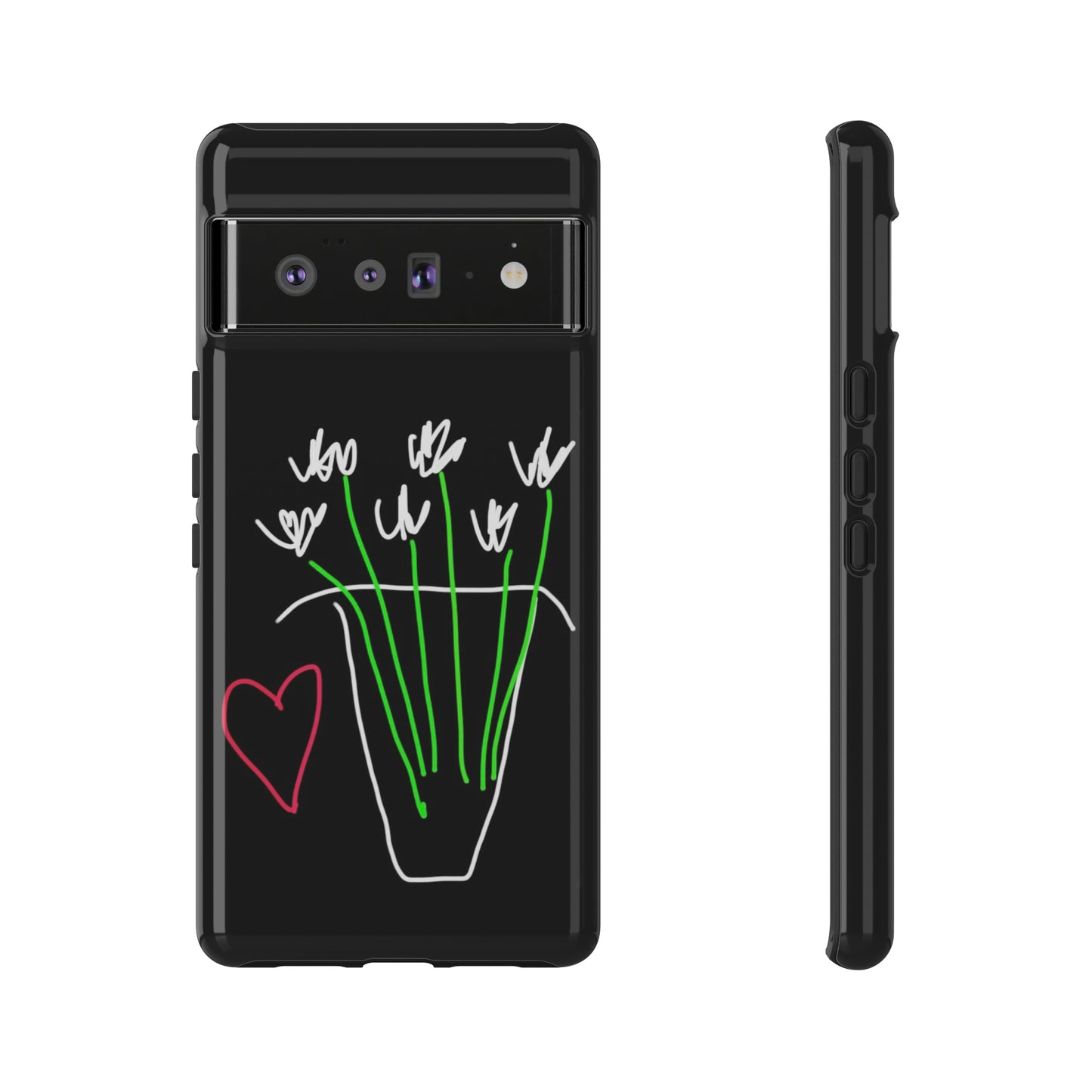 Vase, White Flowers- Tough Cases- 46 Phone Styles