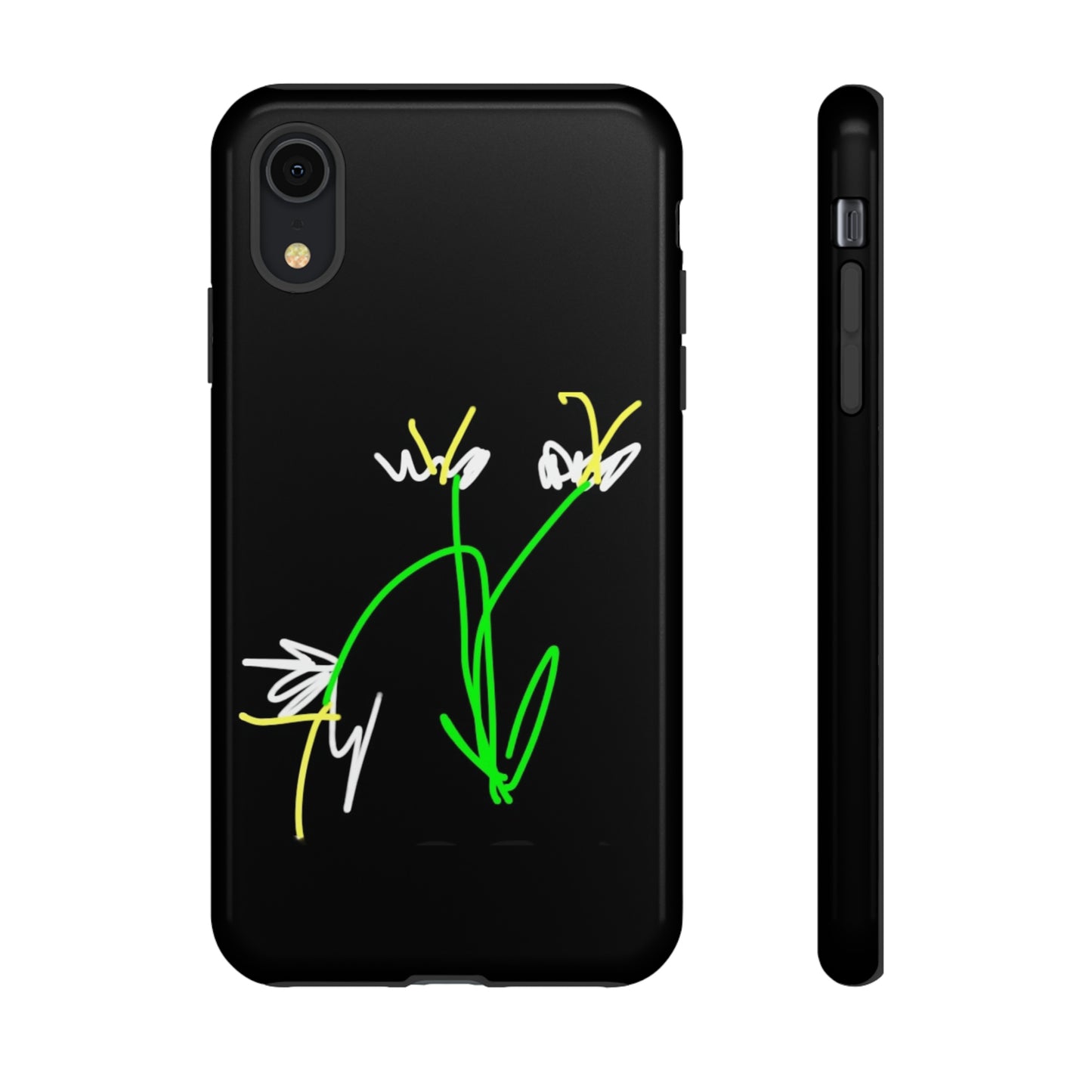 3 White Flowers- Tough Cases- 46 Phone Styles