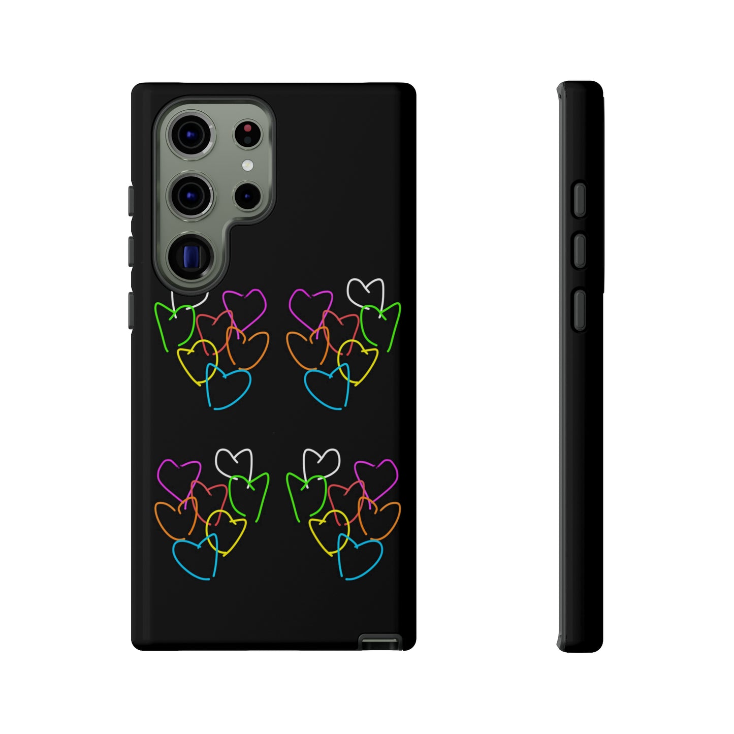 Colorful Hearts- Tough Cases- 46 Phone Styles