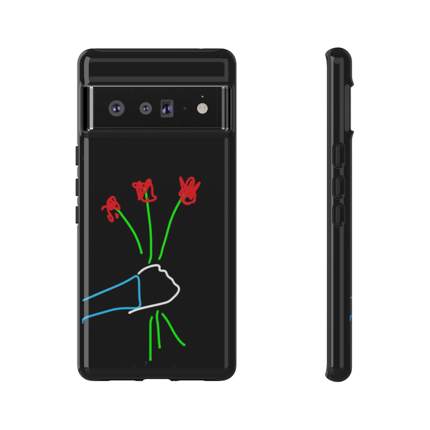 3 Red Flowers- Tough Cases- 46 Phone Styles