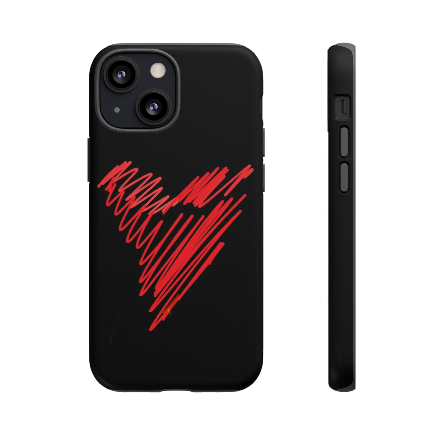 Scribble Heart- Tough Cases- 46 Phone Styles