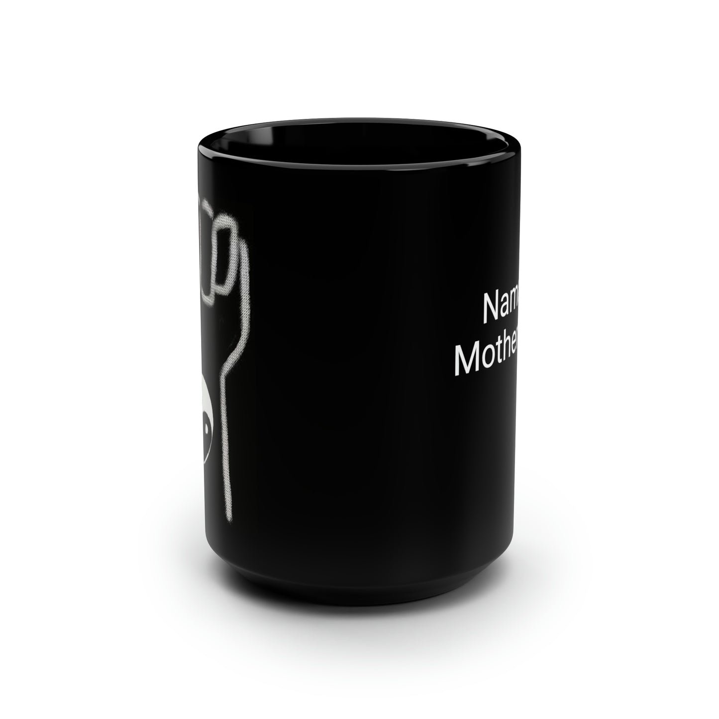 Tattoo- Black Mug, 15oz- Yin Yang/Namaste, Motherfucker