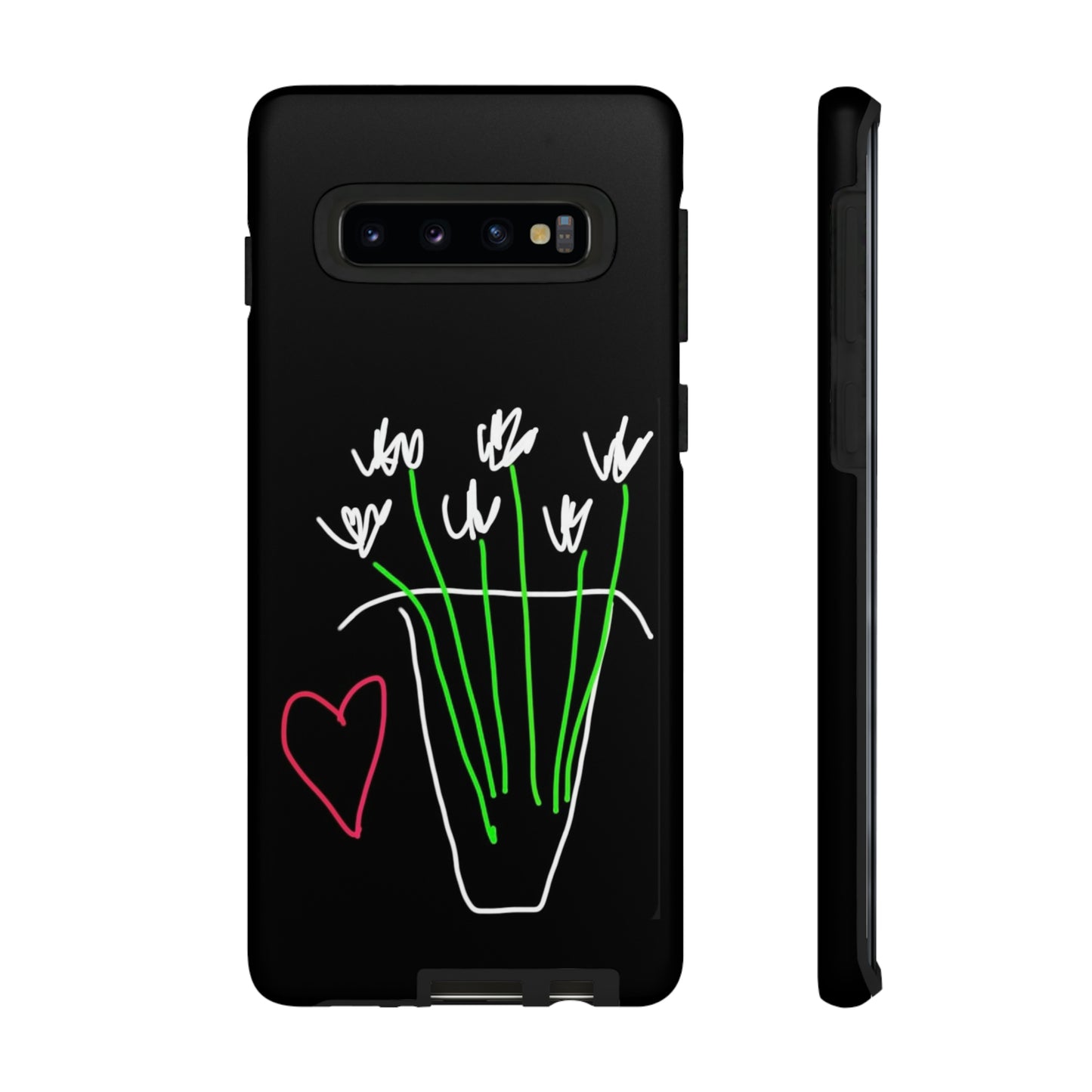 Vase, White Flowers- Tough Cases- 46 Phone Styles