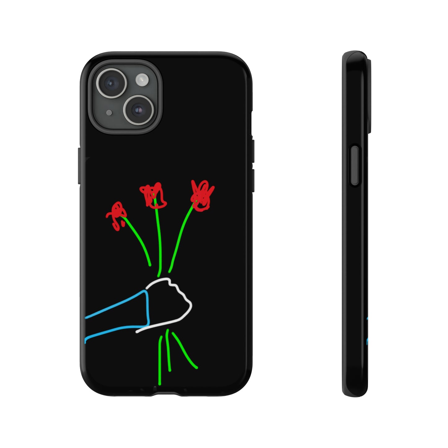 3 Red Flowers- Tough Cases- 46 Phone Styles