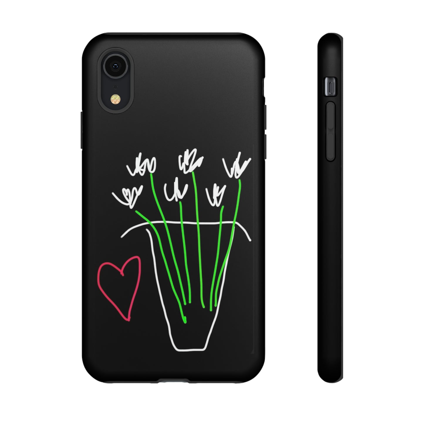 Vase, White Flowers- Tough Cases- 46 Phone Styles