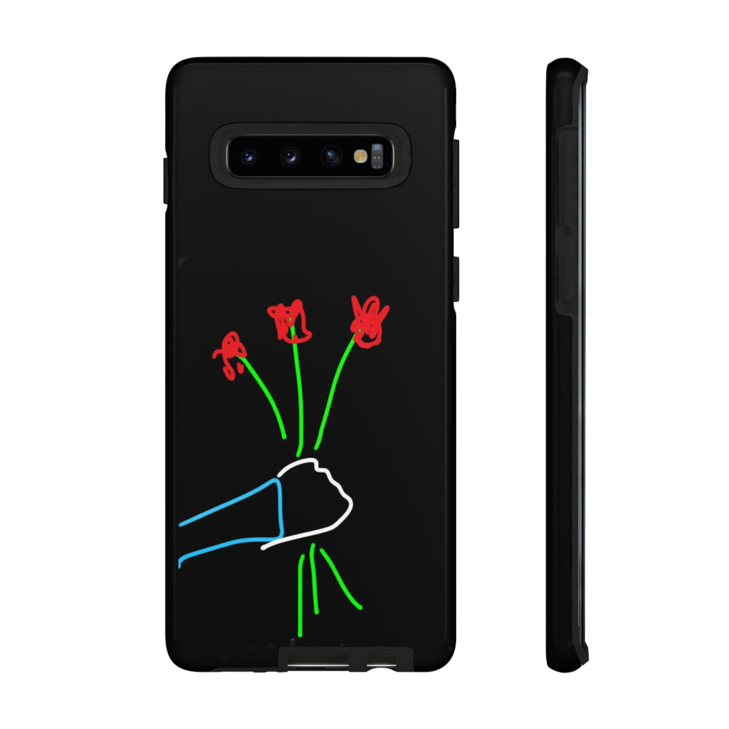 3 Red Flowers- Tough Cases- 46 Phone Styles