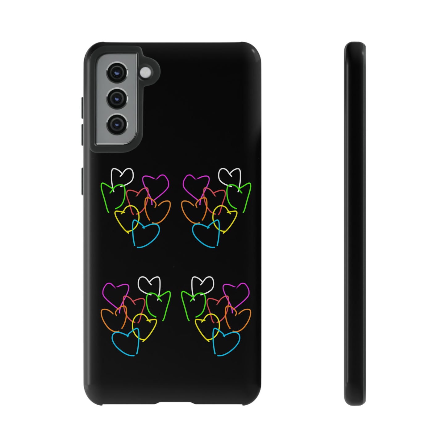 Colorful Hearts- Tough Cases- 46 Phone Styles