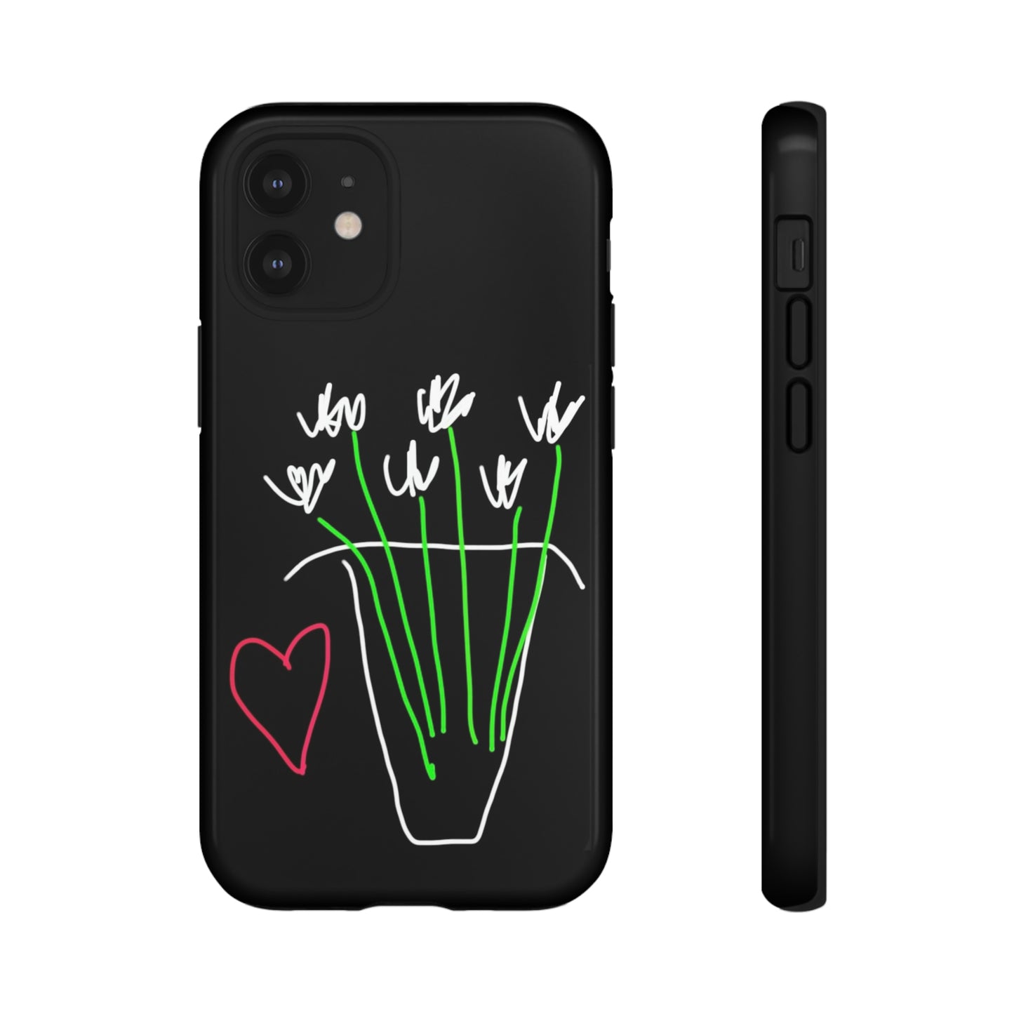 Vase, White Flowers- Tough Cases- 46 Phone Styles