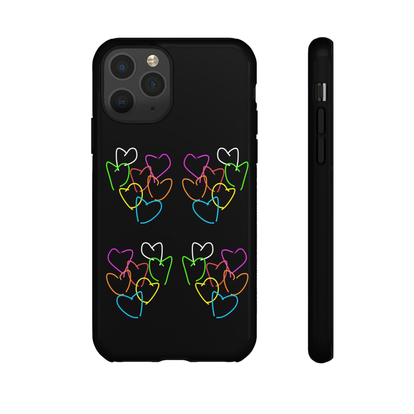 Colorful Hearts- Tough Cases- 46 Phone Styles