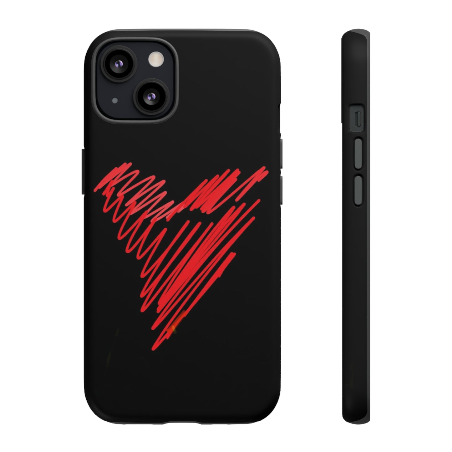 Scribble Heart- Tough Cases- 46 Phone Styles