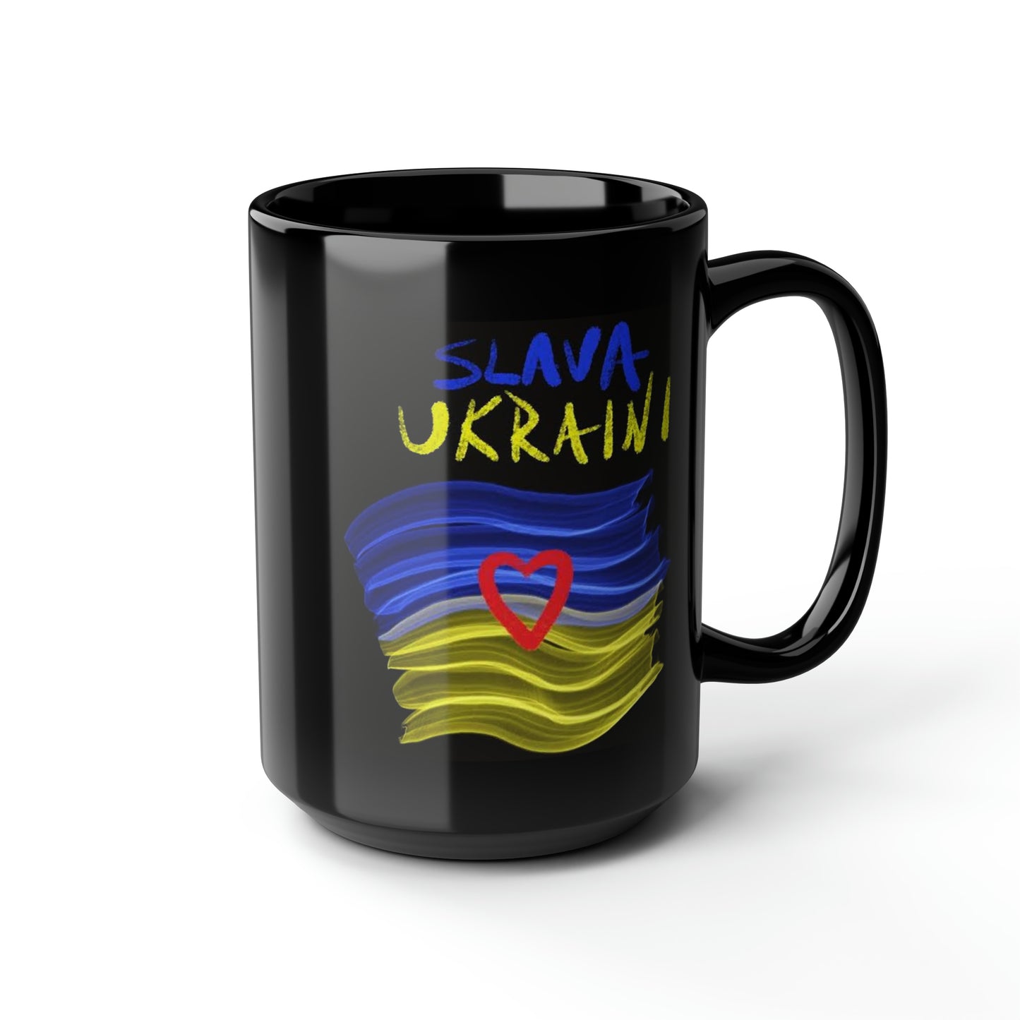 Charity Ukraine- Mug 15oz- Black