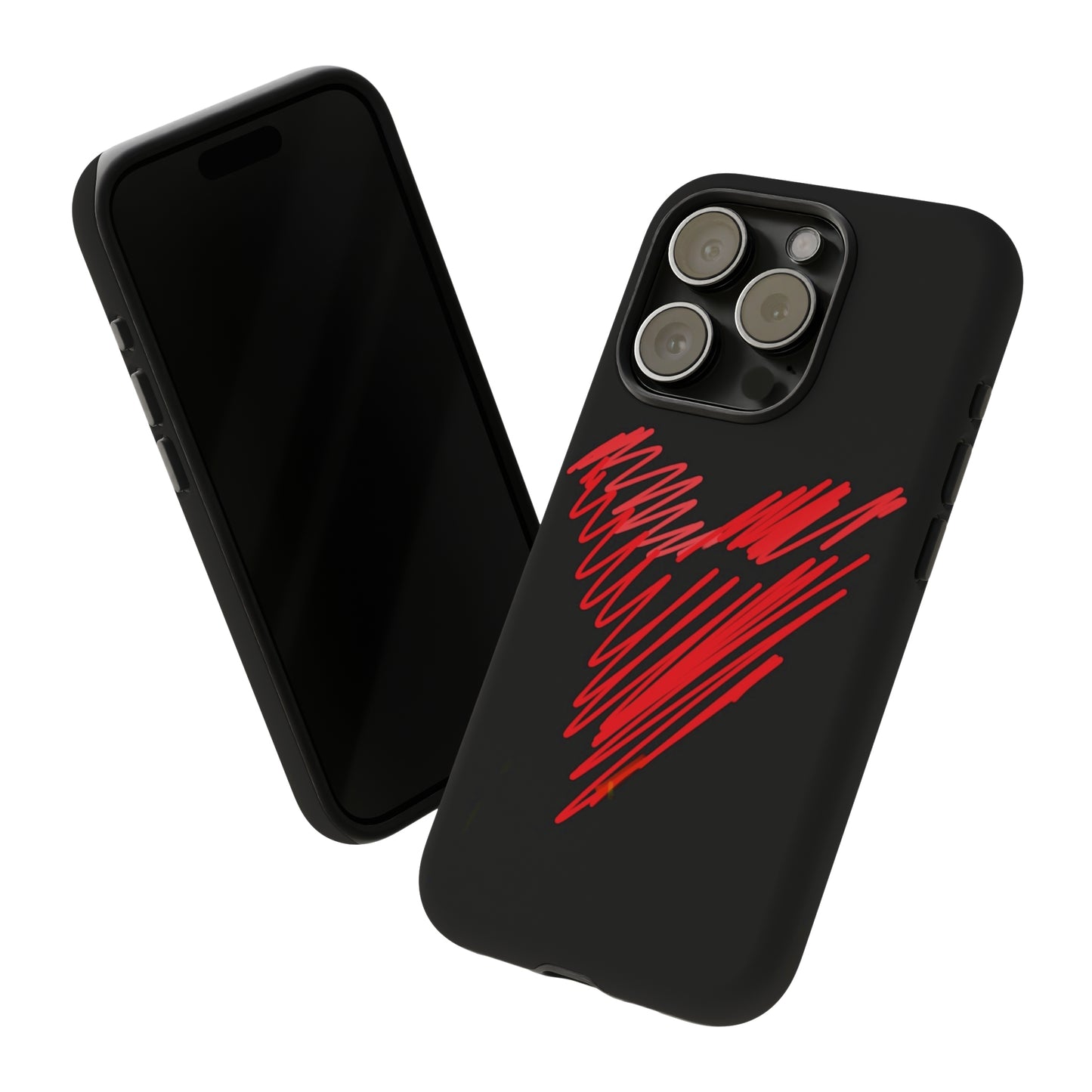 Scribble Heart- Tough Cases- 46 Phone Styles