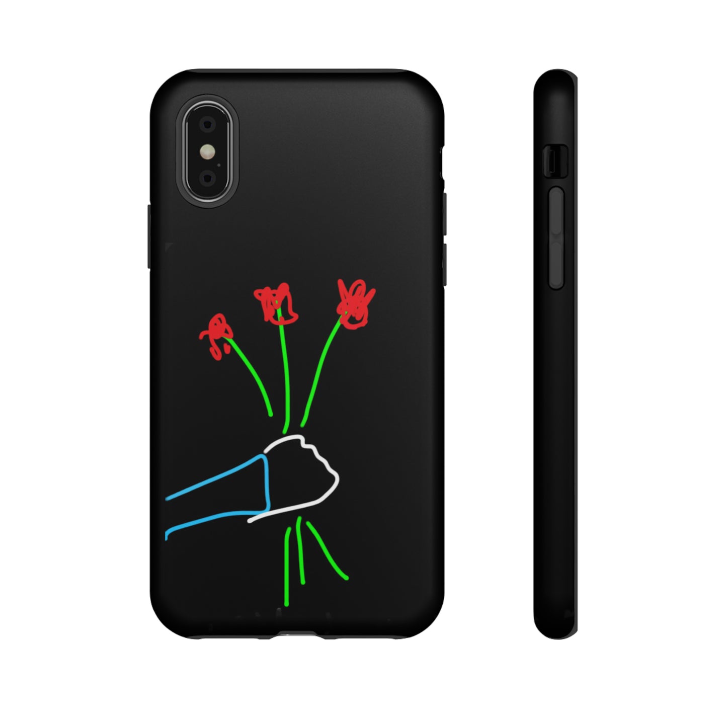 3 Red Flowers- Tough Cases- 46 Phone Styles