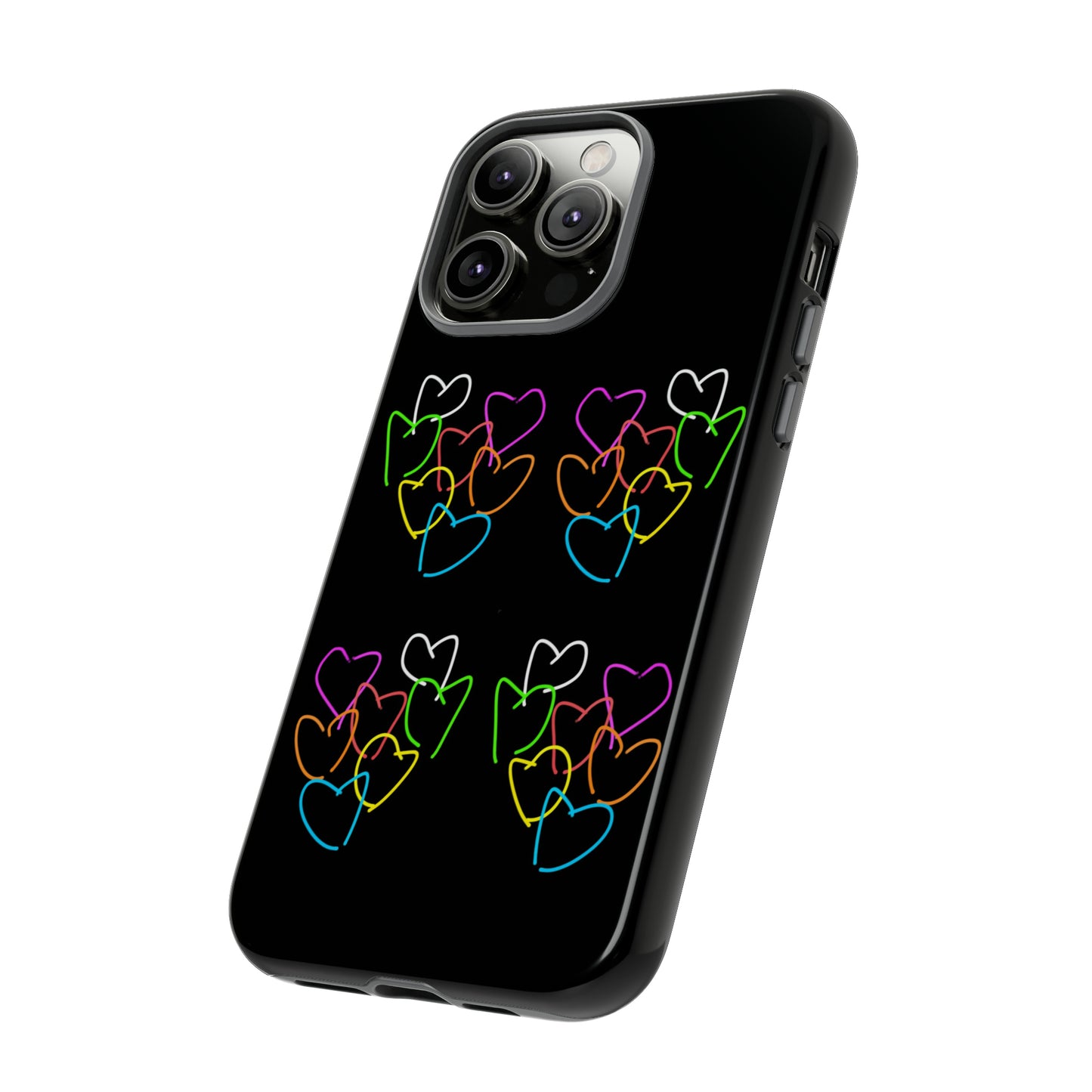 Colorful Hearts- Tough Cases- 46 Phone Styles