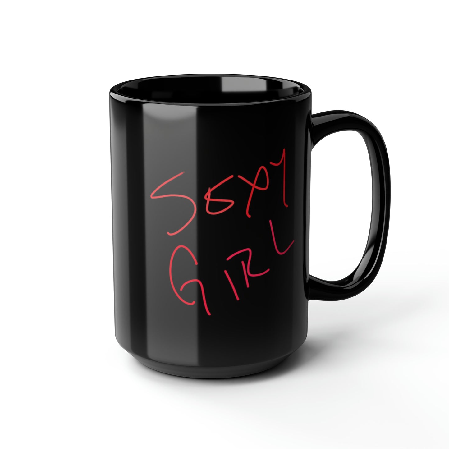 SheDevil/Sexy Girl- Black Mug, 15oz- Large