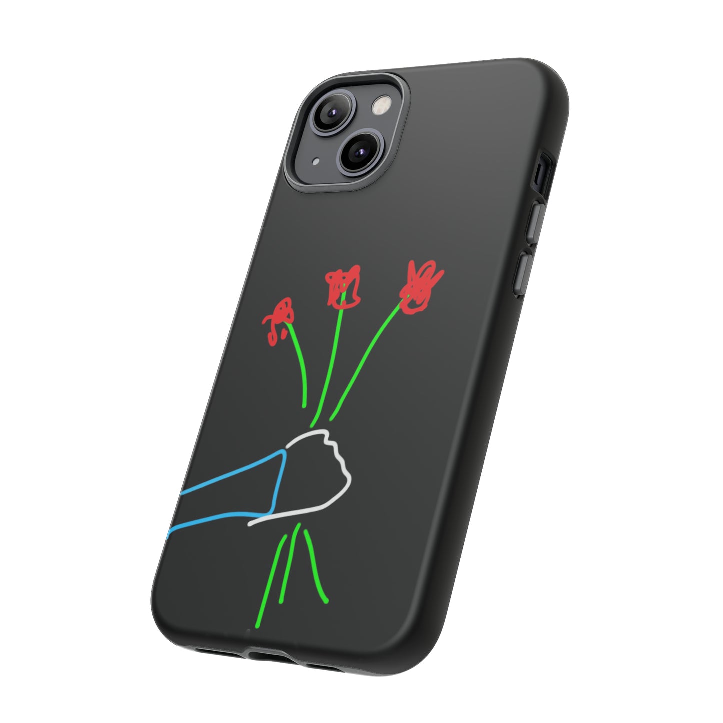 3 Red Flowers- Tough Cases- 46 Phone Styles